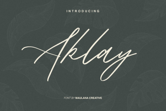 Aklay: A Script Font That Elevates Campaign Headlines With Ease