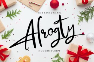 Alrogty: A Script Font That Makes Handmade Details Shine