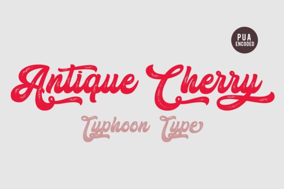 Antique Cherry: A Playful Vintage Script Worth Testing