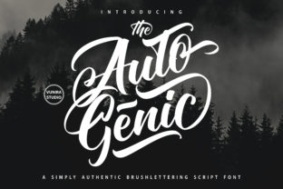 Autogenic: A Script Amp Font That Commands Attention