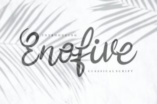 Enofive: A Modern Script Font That Feels Genuinely Alive