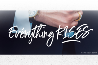 Everything Rises: A Lively Script Typeface for Editorial Warmth