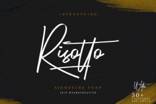 Risotto: A Bold Script Font That Feels Like a Hand-Drawn Signature