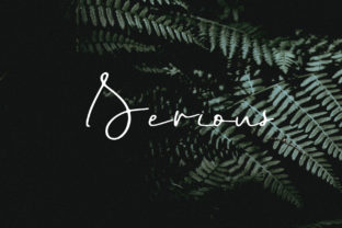 Serious Script Font for Handmade Labels & Printables