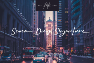 Seven Day Signature: A Thoughtful Script Font for Editorial Warmth