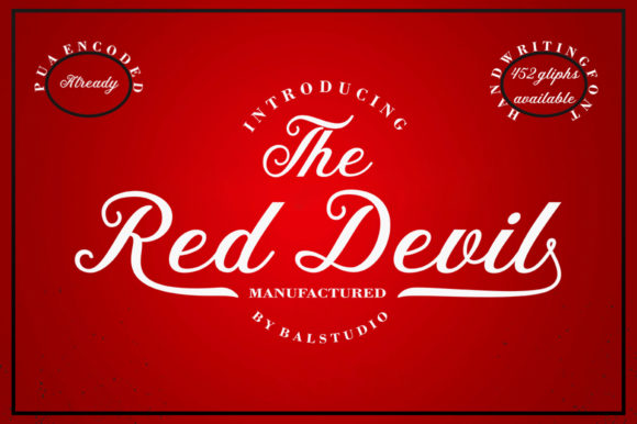 The Red Devil Font: A Deviously Elegant Monoline Script