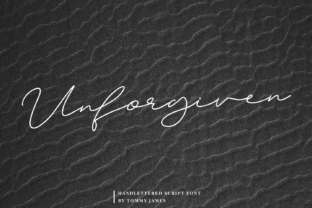 Unforgiven: A Sweet Script Font for Editorial Warmth